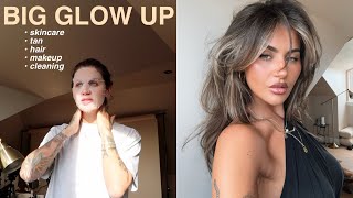 A BIG GLOW UP  HAIR TAN amp MAKEUP  JAMIE GENEVIEVE [upl. by Ahseral]