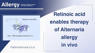 Retinoic acid enables therapy of Alternaria allergy in vivo [upl. by Ellicott]