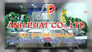 ANH PHAT CO LTD  NOBASHI STRETCHING MACHINE  MÁY ÉP TÔM NOBASHI [upl. by Triley]