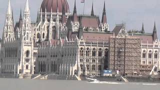 High water levels of the Danube at Budapest 09062013 [upl. by Omissam]