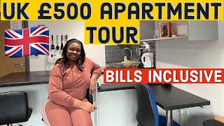 UK 🇬🇧 STUDIO APARTMENT TOUR £500 PER MONTH BILLS INCLUSIVE UK HOUSE TOUR  COST OF RENTING IN UK [upl. by O'Toole]