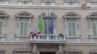 Foibe Bandiere a mezzasta a Palazzo Madama per il Giorno del Ricordo [upl. by Simsar]