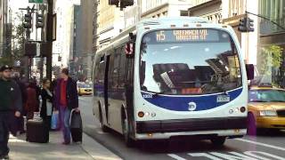 MTA New York City Bus 2009 Designline quotCitibusquot EcoSaver IV Hybrid 1302 On The M5 amp More Buses [upl. by Malin]