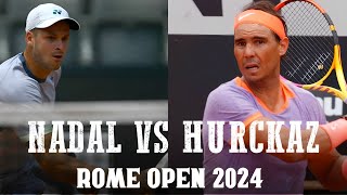 Rafael Nadal vs Hubert Hurkacz  Extended Highlights  Rome Open Tennis 2024 [upl. by Amyaj]