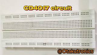 CD4017 Led Circuit [upl. by Nonnelg]