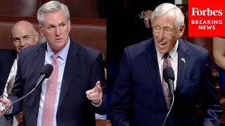 Kevin McCarthy And Steny Hoyer Clash On The House Floor [upl. by Eilama]