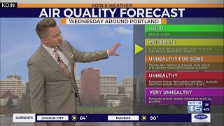 Air quality and wildfire smoke expected around Portland [upl. by Doownyl]