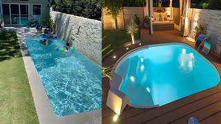 100 PISCINAS PEQUEÑAS MODERNAS 2024  IDEAS PEQUEÑAS PISCINAS PARA PATIOS PEQUEÑOS 2024 💧 [upl. by Burdett905]