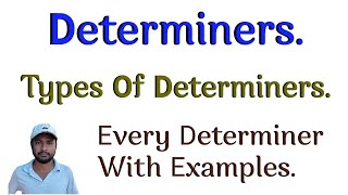 Determiners Types Of Determiners  Determiners In English Grammar [upl. by Darline236]