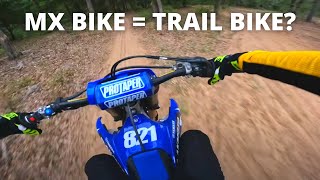 Can You Trail Ride a YZ250F MX Bike [upl. by Tibbitts348]