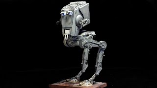 Bandai STAR WARS ATST 148 model kit  Full build paint amp weathering [upl. by Yasnyl]