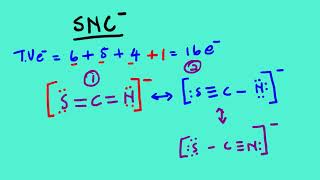 LEWIS STRUCTURE OF SNC [upl. by Claudy]