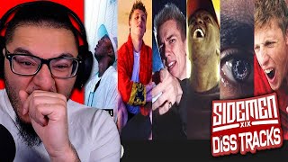 ALL SIDEMEN DISS TRACKS IN ORDER  MoreSidemen  REACTION [upl. by Teloiv689]