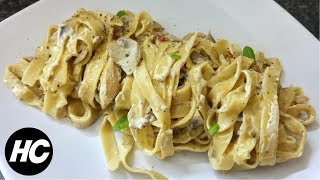 CREAMY CHICKEN PASTA RECIPE  HOW TO MAKE CREAMY PASTA  EASY CREAMY PASTA RECIPE  Halal Chef [upl. by Ardnekal]