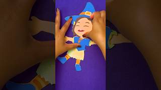 Easy Halloween Crafts 🎃 DIY Ninas Witch Costume 123 shorts cocomelon [upl. by Salokin]