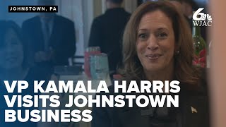 VP Kamala Harris visits downtown Johnstown business as part of campaign stop [upl. by Dahlstrom]