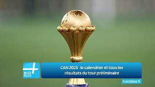 CAN 2025  le calendrier et tous les résultats du tour préliminaire [upl. by Honora951]