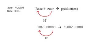 opstellen van reactievergelijking met zwakke zuren en basen [upl. by Reinhardt226]