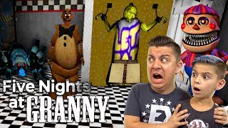 FIVE NIGHTS AT GRANNYS HOUSE 15 FNAF Granny Mod Gameplay [upl. by Arihaj]