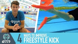 4 Ways To Improve Freestyle Kick  Front Crawl Swimming Tips For Triathletes [upl. by Nostets703]