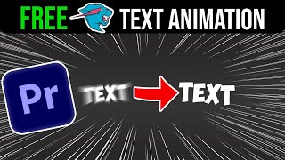 FREE TEXT ANIMATION PRESET LIKE MR BEAST  Premiere Pro [upl. by Ardnikat938]