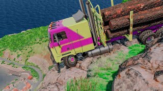 Trucks Vs Cliff Roads  BeamNGdrive 26 [upl. by Bristow]