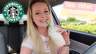 CHAI CRÈME FRAPPUCCINO  STARBUCKS  FIRST IMPRESSION [upl. by Buderus305]