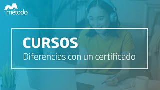 CURSOS ¿Qué diferencia hay con los certificados de profesionalidad [upl. by Novaat]