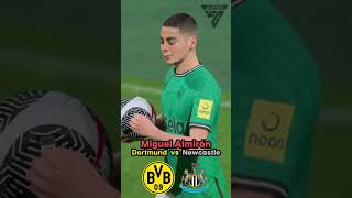 MIGUEL ALMIRON SCORES Borussia Dortmund vs Newcastle United [upl. by Nivrac]