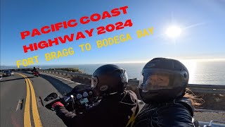 Pacific Coast Highway from Fort Bragg to Bodega Bay on a Harley Davidson [upl. by Danae]