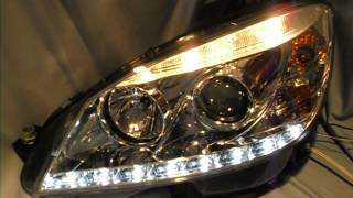 SWDRL Scheinwerfer Mercedes W204 LED Tagfahrlicht R87 by SWTuning [upl. by Ralf]