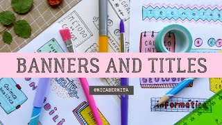 HEADER BANNER and TITLE IDEAS 💜 HOW TO WRITE TITLES 💚 HOW TO TAKE PRETTY NOTES [upl. by Popele]