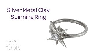 Cool Tools  Silver Metal Clay Spinning Ring by Karen Trexler [upl. by Garate345]