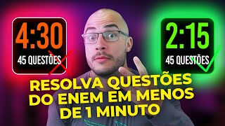 TÉCNICAS PARA FAZER A PROVA DO ENEM MAIS RÁPIDA  NA PRÁTICA 🤯 [upl. by Ellezig]