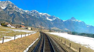 ★ 4K 🇦🇹 Bludenz  Arlberg  Giselabahn  St Pölten  Tulln cab ride across Austria 022021 [upl. by Debbi]