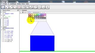 GeoGebra tegning hus og træ [upl. by Holey]