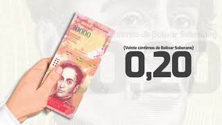 Equivalencia del billete de Bs 20000 con el Bolívar Soberano [upl. by Vivl863]