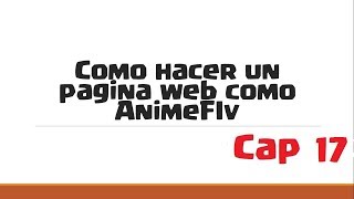 Como instalar el clon de AnimeIDTV [upl. by Igic846]