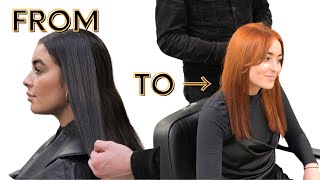 Black To Copper Hair Colour Transformation [upl. by Gherardo]