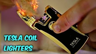 Tesla Coil Lighters Test [upl. by Uwton]