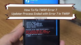 How To Fix TWRP Error 7  Updater Process Ended with Error 7 In TWRP Recovery Android Xiaomi [upl. by Emelyne]