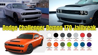 Dodge Challenger Demon 170 Jailbreak Colors Offered Secretly To Select Buyers [upl. by Attesor]