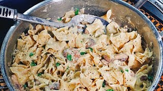 Easy Smokey Mushroom Stroganoff [upl. by Chimene101]