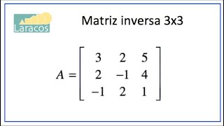 Como calcular la matriz Inversa 3X3 [upl. by Shuping]