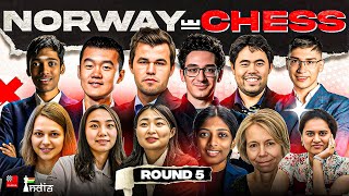 Norway Chess 2024 Round 5  ft Pragg vs Caruana Vaishali vs Lei Tingjie [upl. by Ahsinawt]