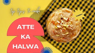 Atte Ka Halwa  kada Prasad  Atta Halwa Recipe [upl. by Valora194]