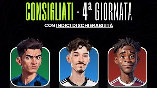 🕵️‍♂️ Consigliati di giornata 4° grazie Fantalab per le vostre formazioni da schierare fantacalcio [upl. by Ahseikal]