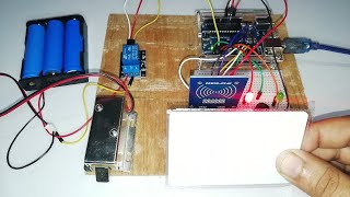 Solenoid Door lock system with fingerprint [upl. by Ellienad109]