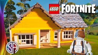 On construit le Bungalow de Pleasant Park dans Lego Fortnite [upl. by Albion646]