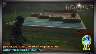 Hogwarts Legacy  Misión Secundaria quotPISTA DE CONVOCACIÓN PARTIDA 3quot  Walkthrough PLATINO  100 [upl. by Aivlis]